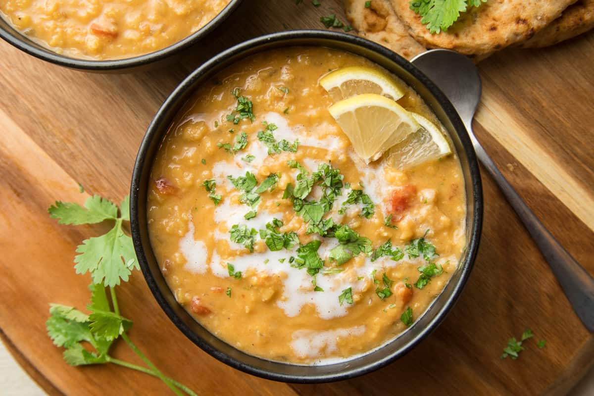 Hearty Vegetarian Red Lentil Dal: Pantry Staple & Freezer-Friendly